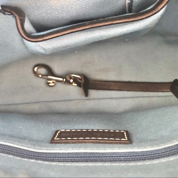 Dooney & Bourke Black/Multicolor Coin Logo Canvas Handbag - Picture 11 of 15